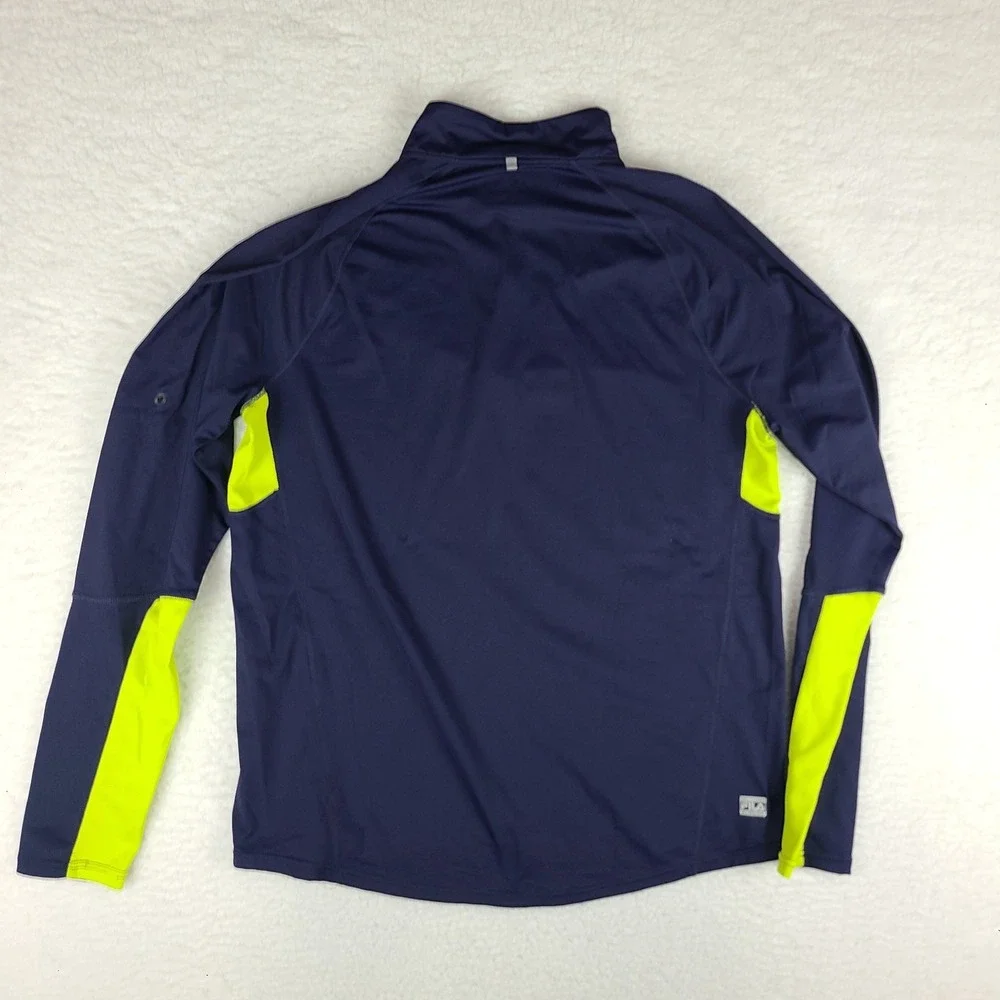 FILA Sport Sweater Mens‎ XL Navy Blue Fitted Running Performance Tech Golf